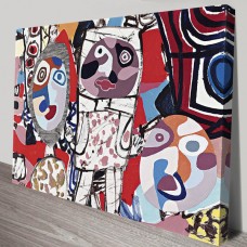 Le Malentendu Pop Art Canvas Print Wall Hanging Giclee Jean Dubuffet 81x61cm   332321238403